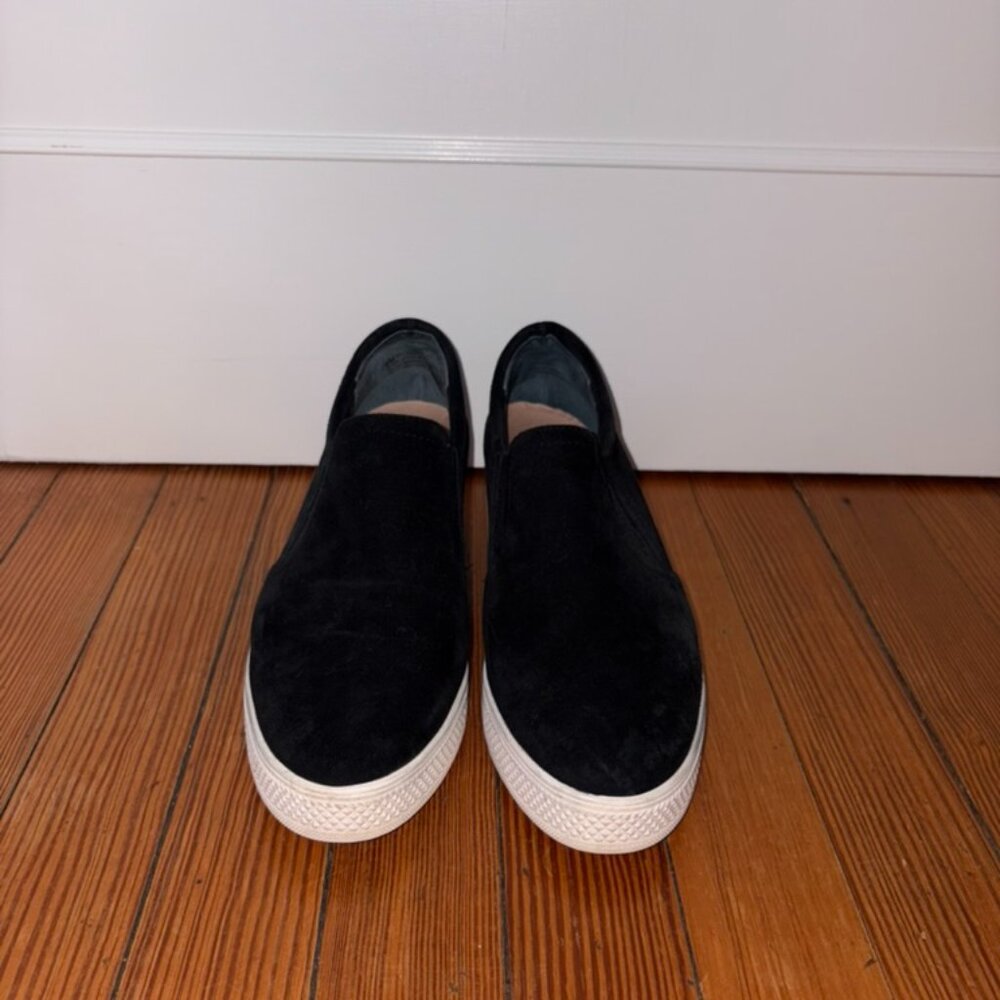 Caslon Black Suede Wedge Slipons/Sneakers - Picture 9 of 14